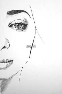 Kresby - Kresba - Minimalizmus - Portrét ženy - 8275456_