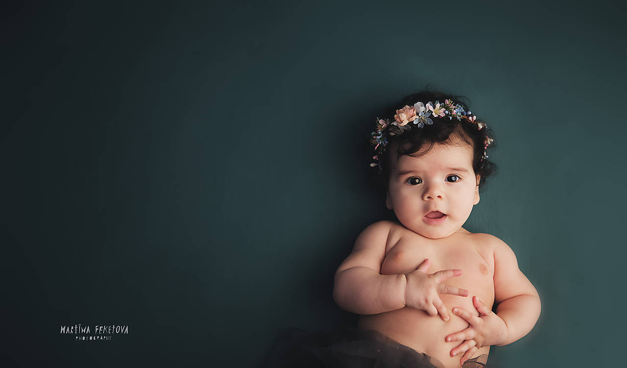 Newborn venček pre bábätká "nežný dotyk"