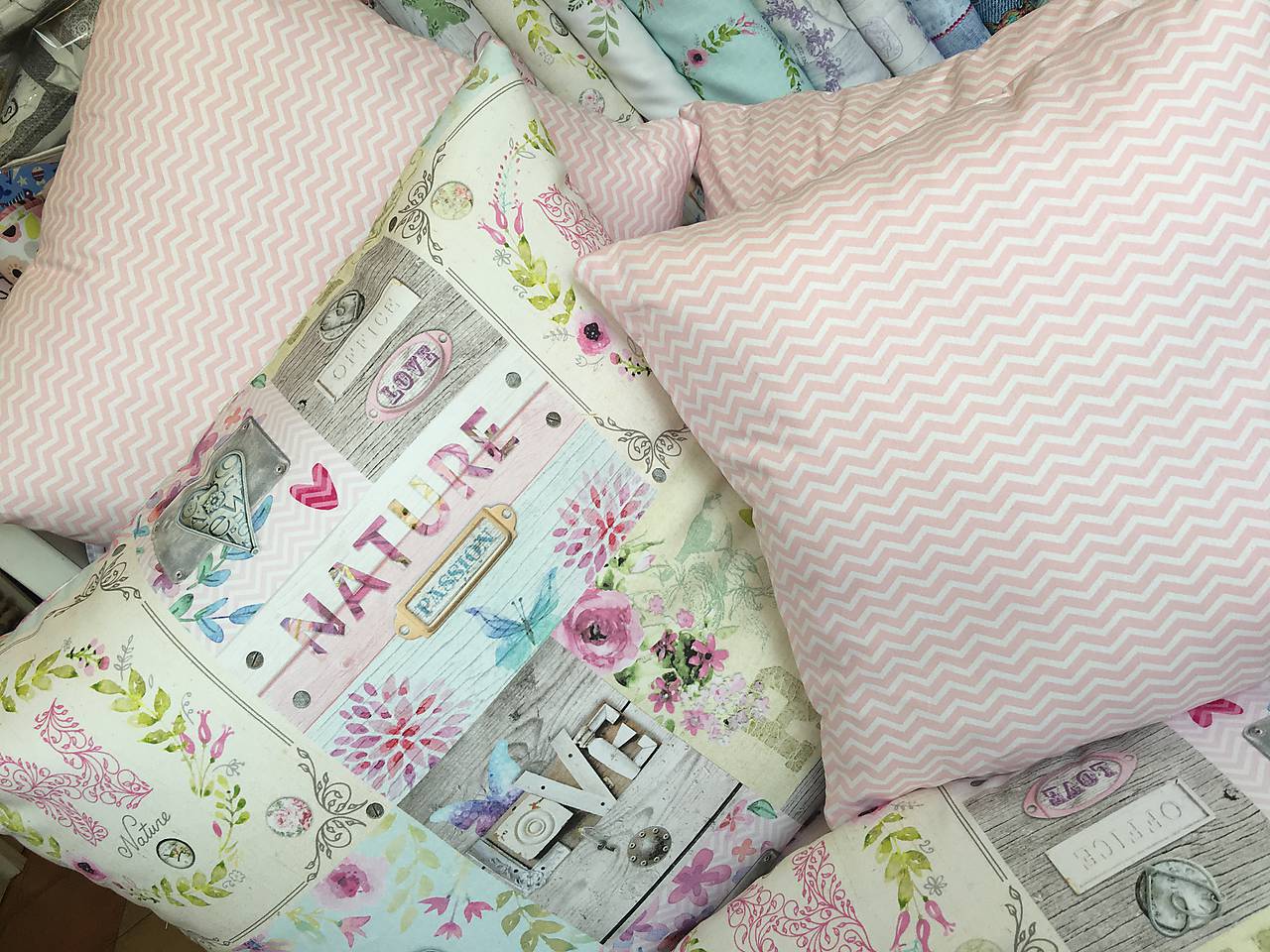 Vankúše závesy obrus na zelanie