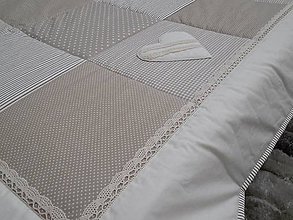 Úžitkový textil - Prehoz patchwork vzor vintage ( rôzne varianty veľkostí ) - 8290941_