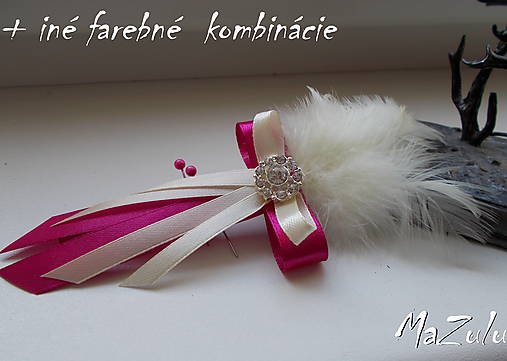 Svadobné pierka - svadobné pierko s marabou perím - 8288669_