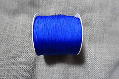 Galantéria - Nylonová šnúrka 0,5 mm kráľovská modrá - 8289764_