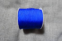 Galantéria - Nylonová šnúrka 0,5 mm kráľovská modrá - 8289765_