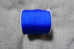 Galantéria - Nylonová šnúrka 0,5 mm kráľovská modrá - 8289766_