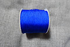 Galantéria - Nylonová šnúrka 0,5 mm kráľovská modrá - 8289767_