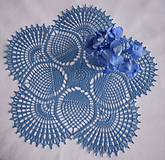Úžitkový textil - Modré hortenzie - 8292985_