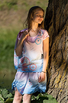 Sukne - Sukňa šitá, batikovaná, maľovaná, etno LALITÁ - 8293861_