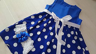 Detské oblečenie - Dievčenské šaty - modrice (modrice) - 8296079_