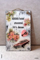 Tabuľky - tabuľka Mama hotel - 8302076_