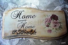 tabuľka Home sweet home