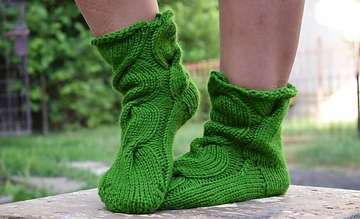  - osmičkové ponožky - zelené (v.39-41) - 8304480_