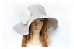  - Dámsky klobúk s odopínateľným kvetom Sommer & coffee - 8312901_