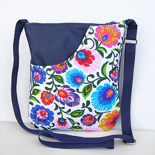 Kabelky - Modrá Kabelka Folklór - 8314941_