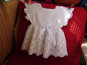 Detské oblečenie - Detské háčkované šaty - 8315429_