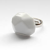 Prstene - Prsteň biely Krystalix / RING White - 8313139_