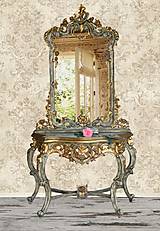 Zrkadlá - Konzola so zrkadlom "La Belleza Insolente" - 8322035_