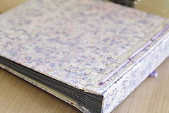 Papiernictvo - Fotoalbum klasický polyetylénový obal s potlačou jemných kvetiniek  - 8323761_
