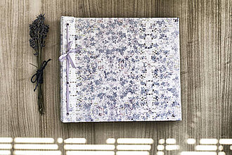 Papiernictvo - Fotoalbum klasický polyetylénový obal s potlačou jemných kvetiniek - 8323760_