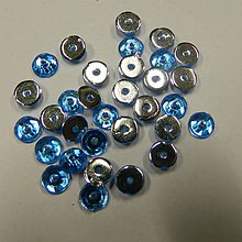 Iný materiál - 5mm jednodierkové (modré) - 8323073_