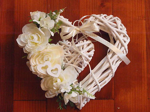 Dekorácie - Smotanové srdce - 8331257_