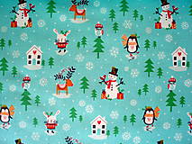 Textil - Bavlnená látka Merry Little Christmas - Friends - 8335064_