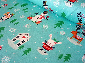 Textil - Bavlnená látka Merry Little Christmas - Friends - 8334990_