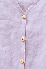 Šaty - Ľanové šaty CLARA ružové - 8333785_