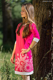 Šaty - Dámske šaty mini, šité, maľované, etno KARUMARIAMMAN  - 8333712_