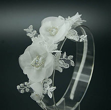 Ozdoby do vlasov - Wedding Lace Flowers Collection ... čelenka - 8337733_
