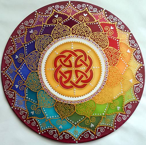 Dekorácie - Mandala šťastia, úspechu a energie - 8336110_