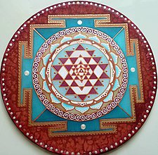 Dekorácie - Mandala Sri Yantra - 8336027_