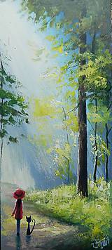 Grafika - Ráno v lese/Grafický list - 8338318_