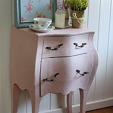 Nábytok - Ružový nočný stolík Peu La Rose - 8337450_