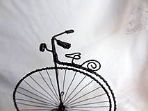 Dekorácie - vysoký retro bicykel...velociped - 8342125_