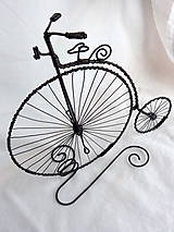 Dekorácie - vysoký retro bicykel...velociped - 8342126_