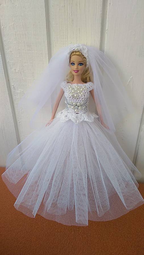  - Svadobné šaty pre Barbie - 8342445_