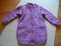 Detské oblečenie - orgovánový detský klasický svetrík s vreckami - 8354437_