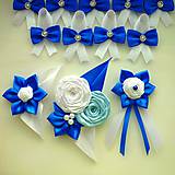 Svadobné pierka - Modré pierko pre ženícha - 8358315_
