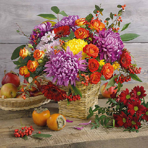  - Servítka "Autumn bouquet", ihneď - 8363675_