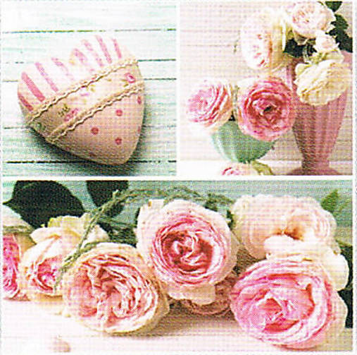  - Servítka "Pashmina rose collage" - 8364183_