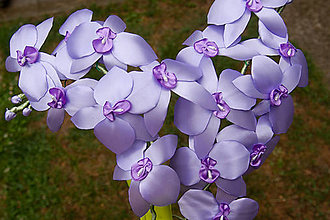 Dekorácie - Fialová orchidea - 8374296_