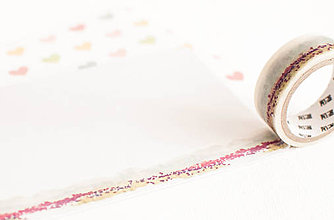 Papier - WASHI / papierová páska na tvorenie "akverelová lúka" - 8396953_