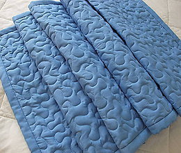 Úžitkový textil - Modrá zástena - vlny - 8402558_