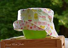 Detské čiapky - Zmrzlinkový klobúčik- predané - 8402777_