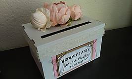 Úložné priestory & Organizácia - Wedding box malý / pokladnička s kvietkami - 8404689_