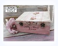 Ružová svadobná krabica :)