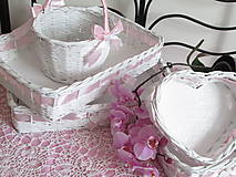 Úložné priestory & Organizácia - Svadobná súprava jemne ružová (SRDIEČKO) - 8415735_