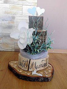 Dekorácie - vintage svadba/svadobná torta - 8415853_