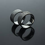Prstene - Obrúčky s odtlačkom prsta - 8413889_
