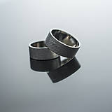 Prstene - Obrúčky s odtlačkom prsta - 8413892_